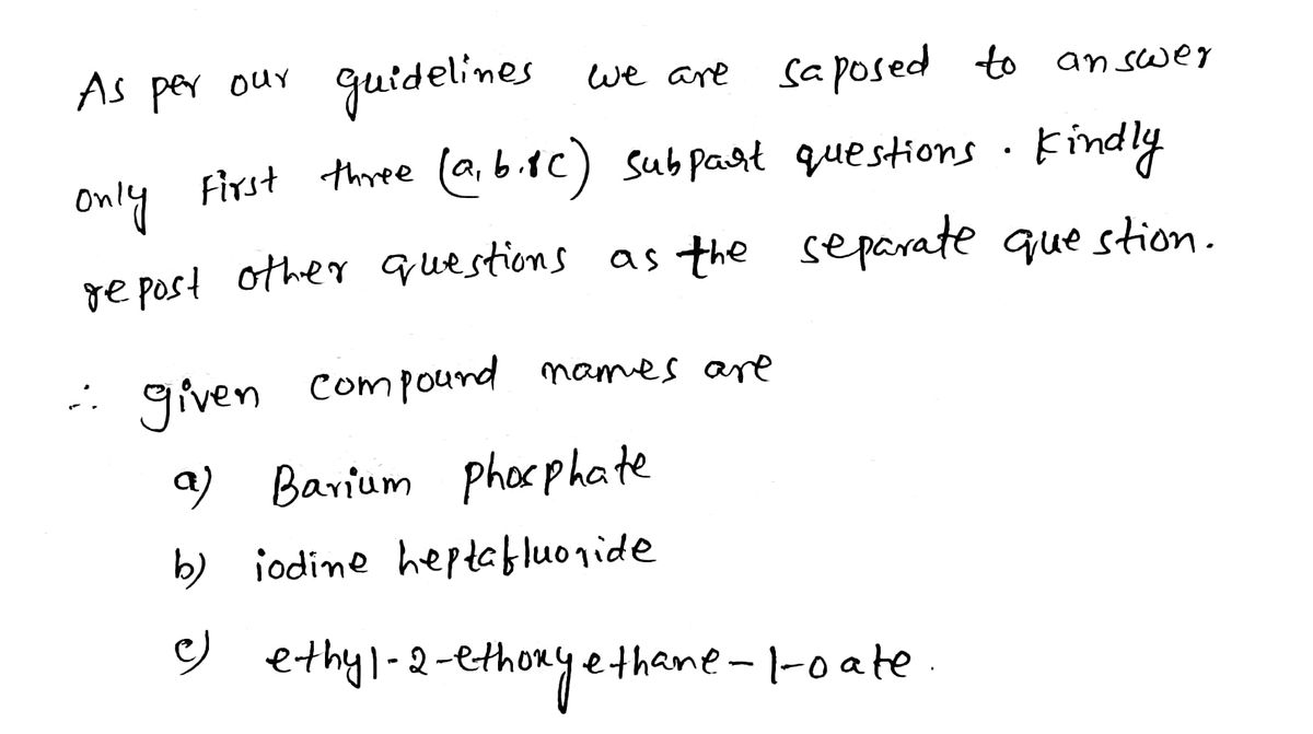 Chemistry homework question answer, step 1, image 1